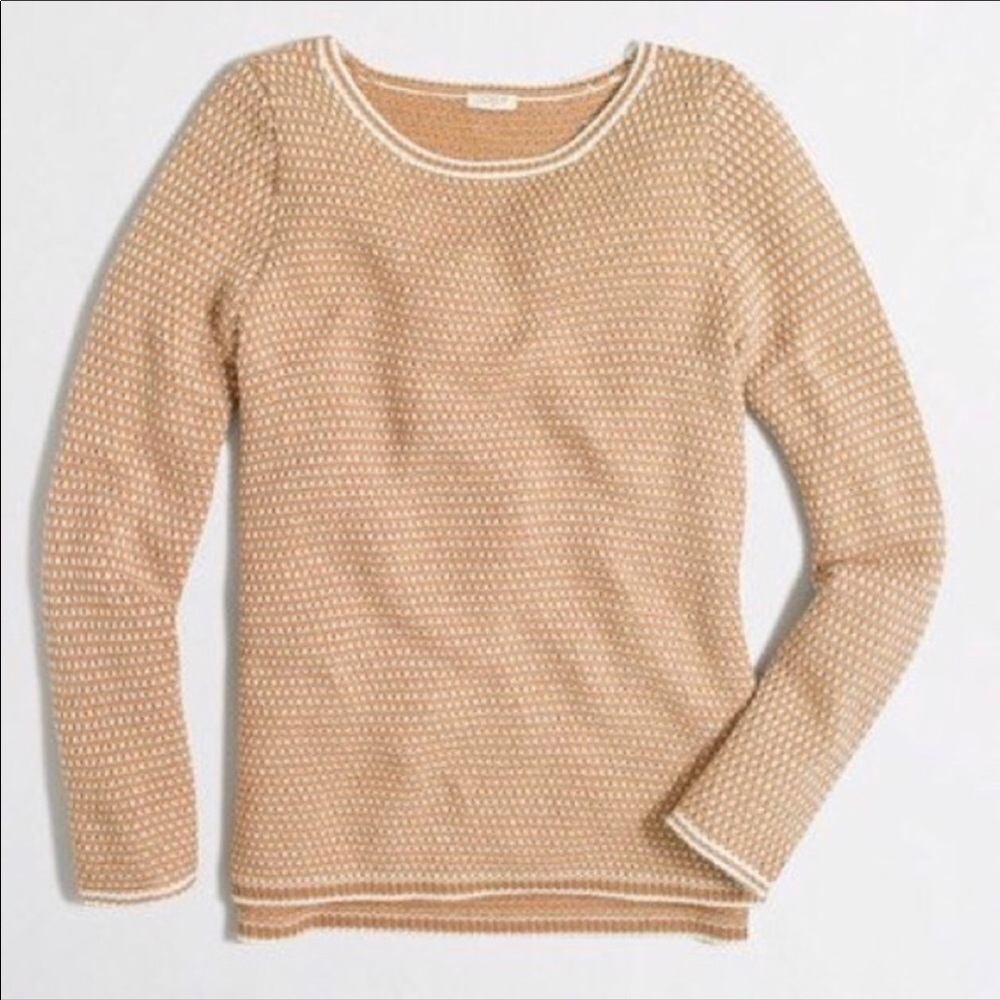 J. Crew Chevron-Stitch Boatneck Sweater